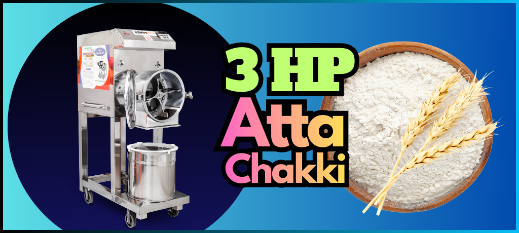 3 HP Atta Chakki in Delhi for Small and Medium Business Use