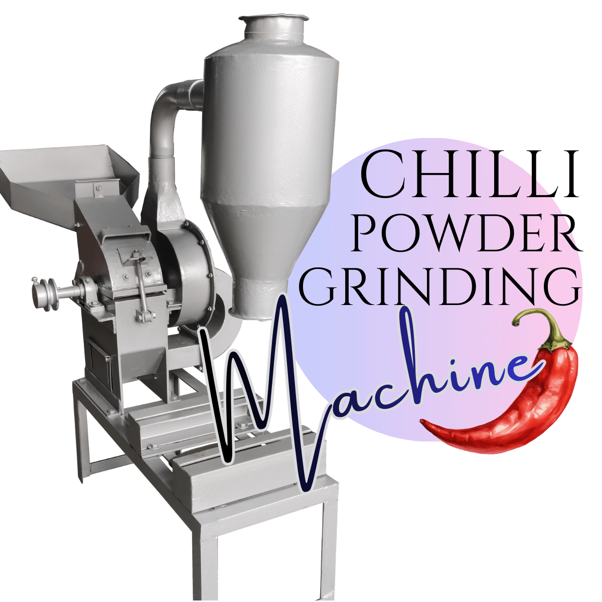 ३ एचपी मिरची मशीन - एमएस मशीन दृश्य - रेनडीयर मशिनरी